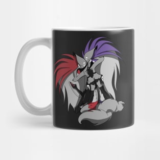 Hazbin Hotel Background Characters Wolf Sisters Mug